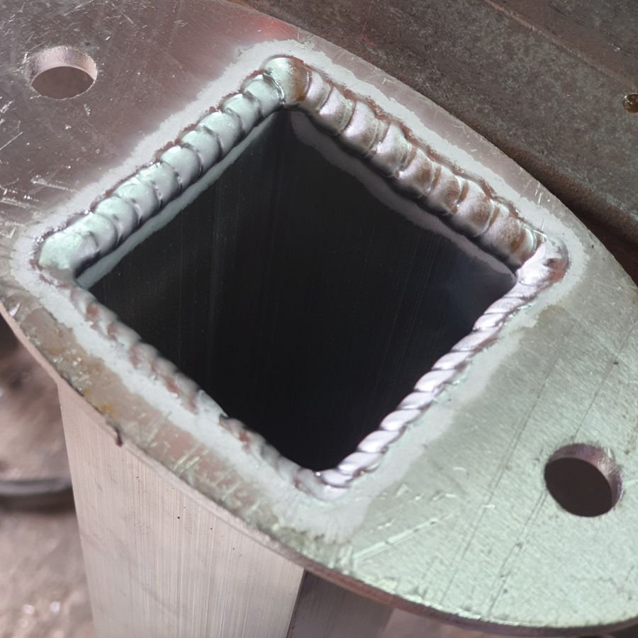 Square tube weld
